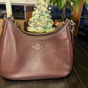 Coach Rich Brown Leather Shoulder Bag